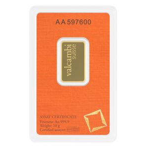10 g Valcambi Gold Bar back