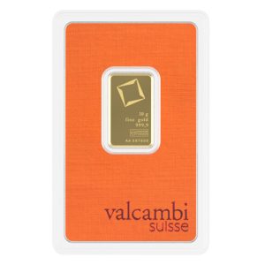 10 g Valcambi Gold Bar front